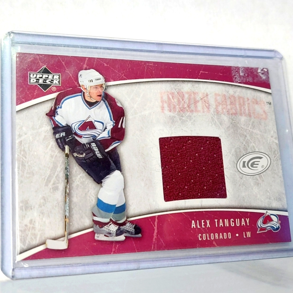 Alex Tanguay Upper Deck Ice Game Used Jersey Hockey Card 2005/06 Avalanche